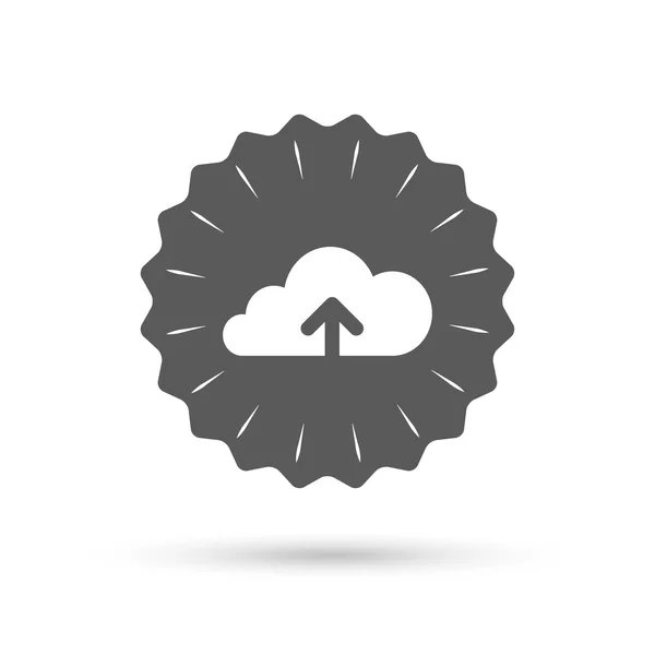 Upload om wolk pictogram. — Stockvector