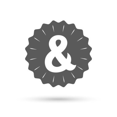 Ve işareti işareti simgesi.