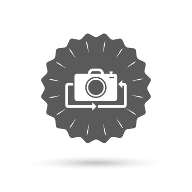 Açık fotoğraf kamera işareti simgesi.