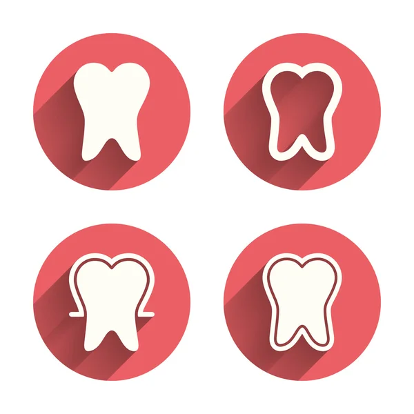 Tooth enamel protection icons. — Stock Vector