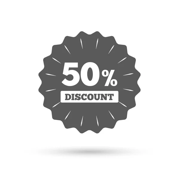 50 percent discount sign — Stock Vector