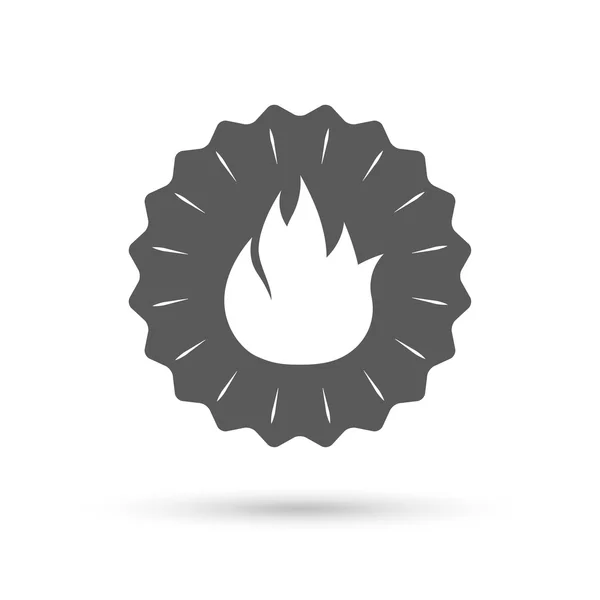 Fuego signo de llama icono . — Archivo Imágenes Vectoriales