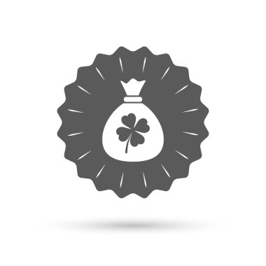 Para çantasını yonca işareti ile.