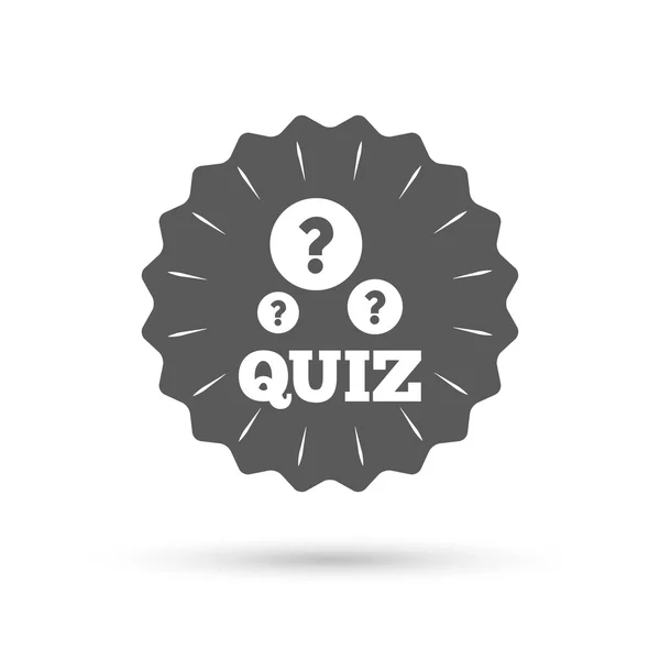 Quiz ikona znak. — Wektor stockowy