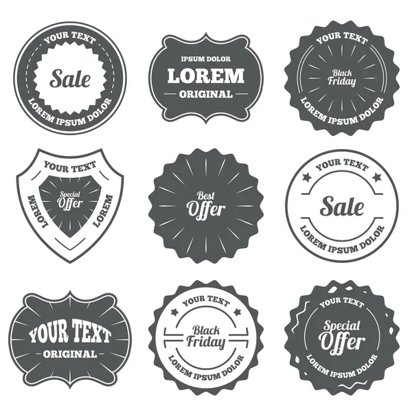 Sale icons. Best special offer — Stock Vector