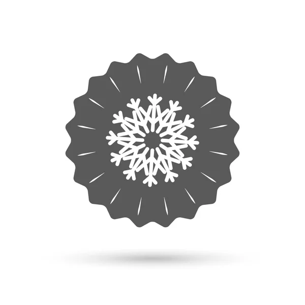 Snowflake artistic sign icon. — Stock Vector