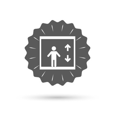 Asansör simgesi. Kişi simgesi