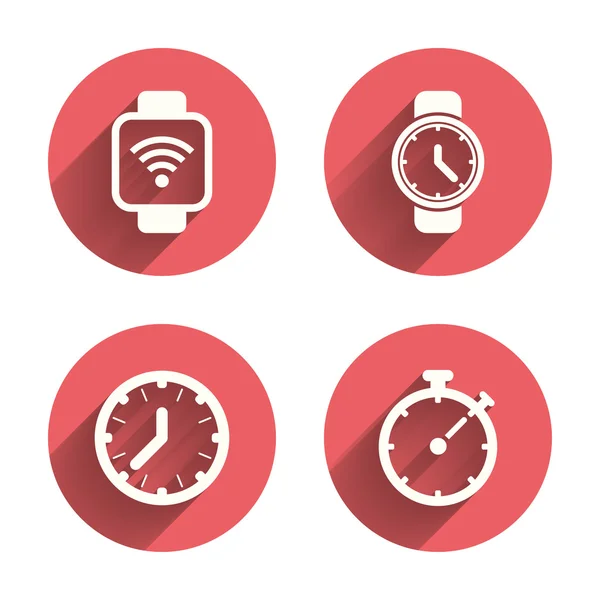 Smart watch. Mechanical clock time Royalty Free Stock Illustrations