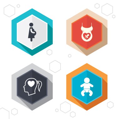 Annelik simgeler. Bebek Bebek