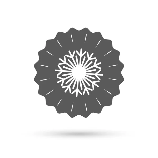 Snowflake artistic sign icon — Stock Vector