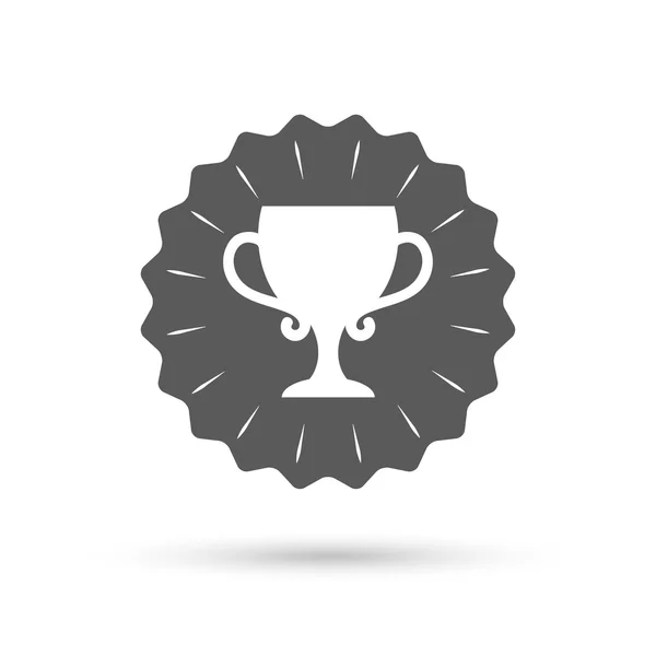 Icono de signo de copa ganador . — Vector de stock