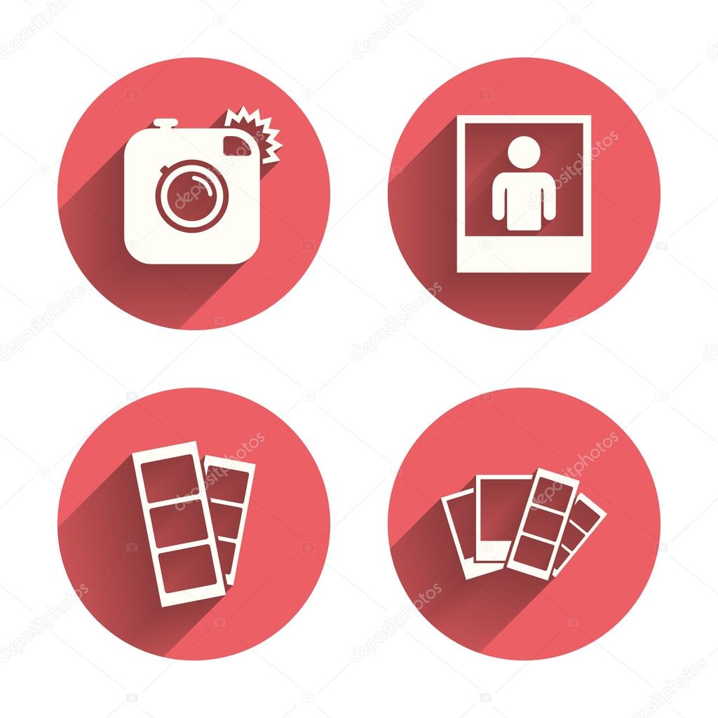 Photo camera icons