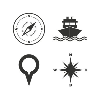 Windrose gezinti Pusula, sevkiyat teslimat.