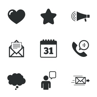 Posta, kişi simgeler. İletişim işaretleri.