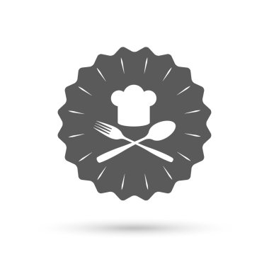 Chef şapka işareti simgesi.