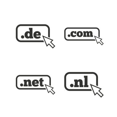 Top-level domains signs.