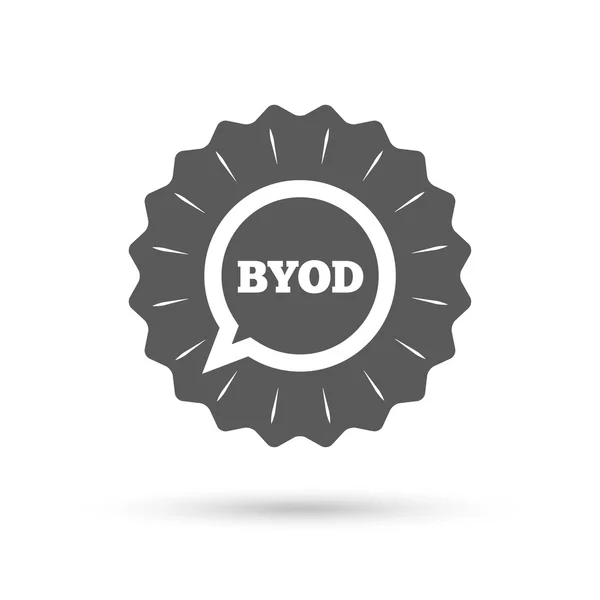 Byod-Zeichen-Symbol. — Stockvektor