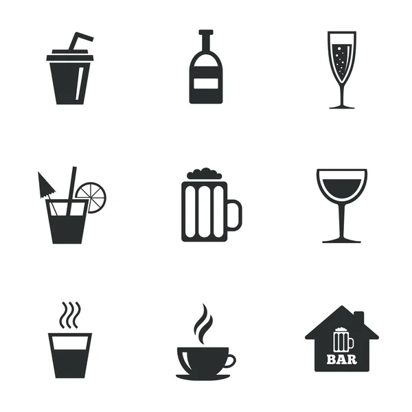 Café, iconos del té . — Archivo Imágenes Vectoriales