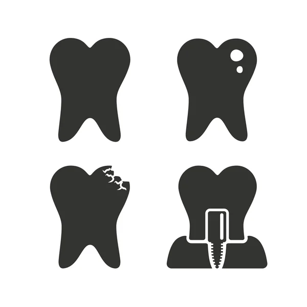 Icônes de soins dentaires. — Image vectorielle