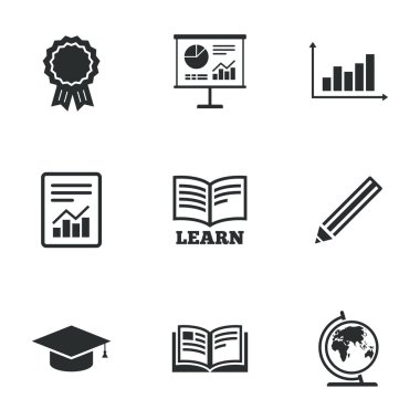 Eğitim ve çalışma simgeler