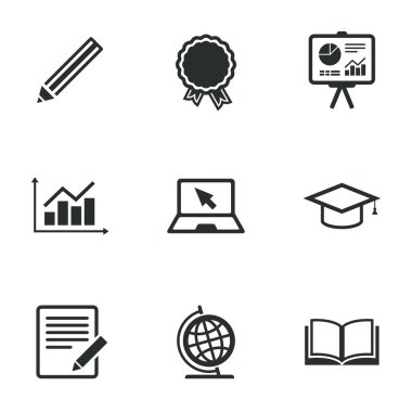 Eğitim ve çalışma simgeler