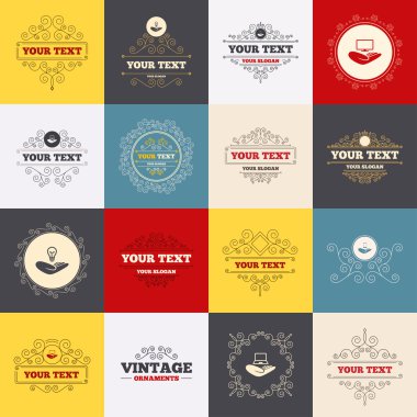 yardım simgeleri eller.