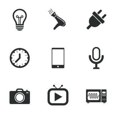 Ev aletleri, aygıt simgeleri.