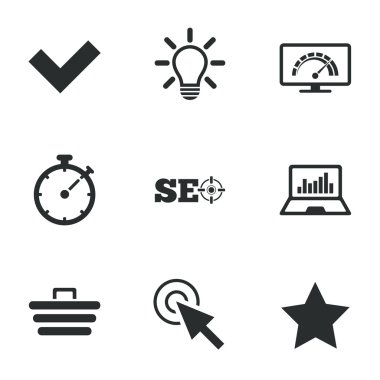 Internet, seo simgeler.