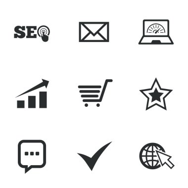 Internet, seo simgeler.