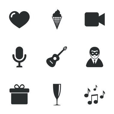 Parti kutlama, doğum günü simgeler. Karnaval.