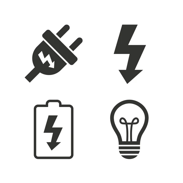 Electric plug signs — Stock Vector