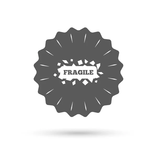 Icône de colis fragile . — Image vectorielle