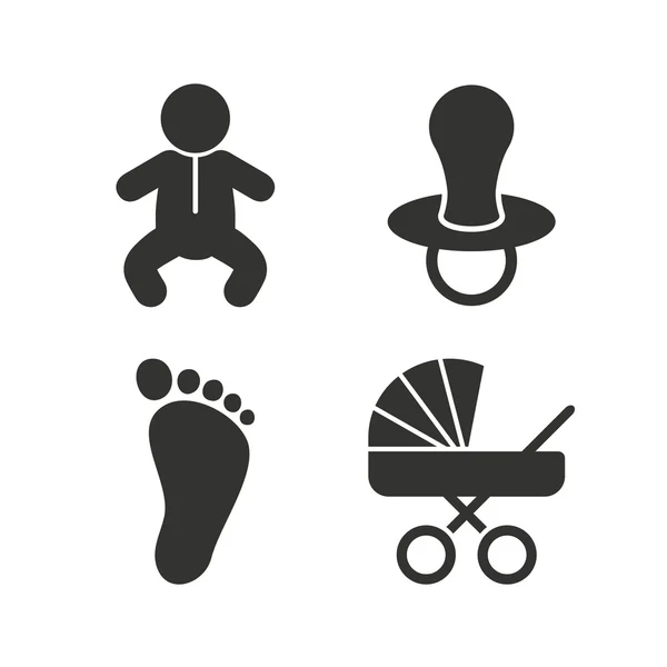 Иконы младенцев . — стоковый вектор