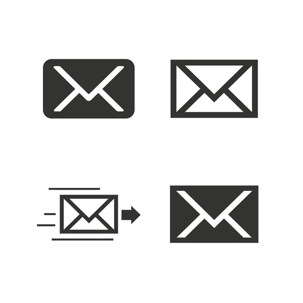 Post envelop-pictogrammen. — Stockvector