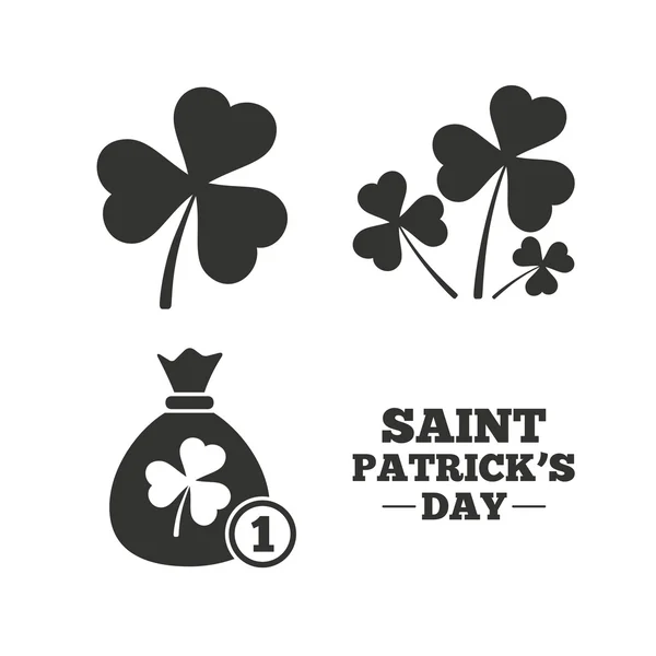 Saint patrick dag ikoner. — Stock vektor