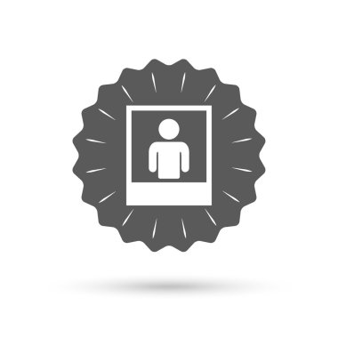 İnsan portre fotoğraf çerçevesi.