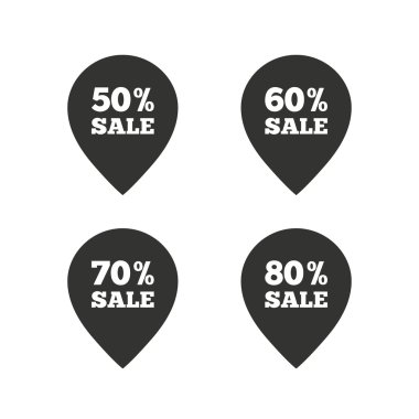 Satılık işaretçisini etiket simgeler.