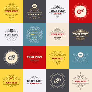 Dişli Dişli simgeler.