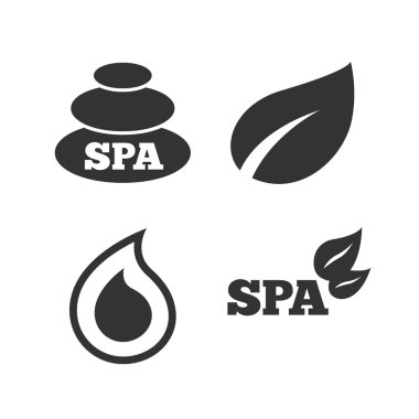 Spa simgeler taşlar.