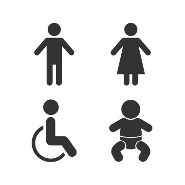 WC tuvalet simgeler.