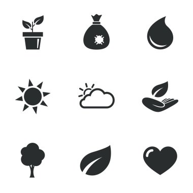 Fideler, yaprak simgeler.