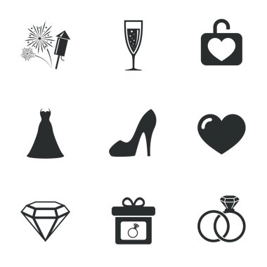 Düğün, nişan simgeler.