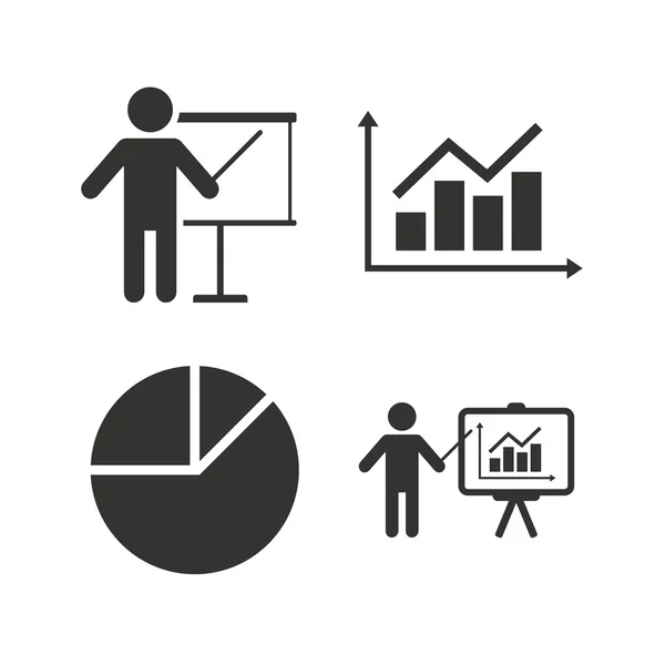 Gráfico do diagrama Gráfico da torta . — Vetor de Stock