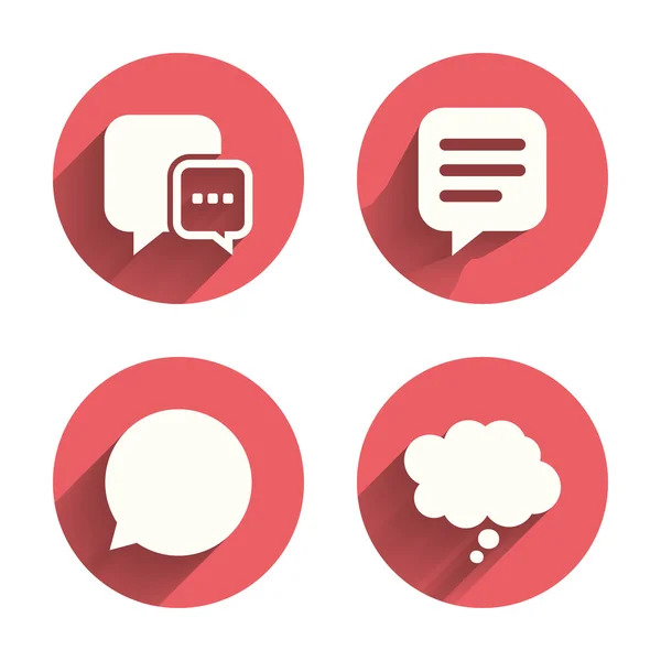 Chat icons. Comic speech bubbles — Stock Vector