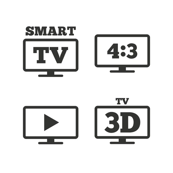 Smart Tv mode ikoner — Stock vektor