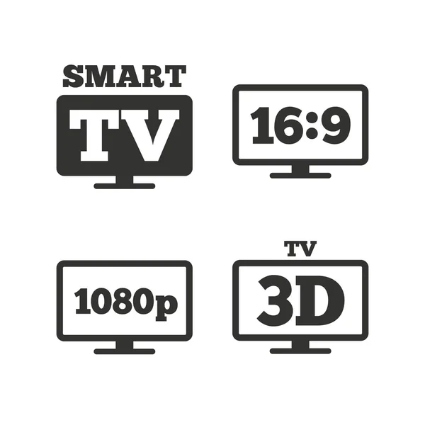 Smart Tv mode ikoner — Stock vektor