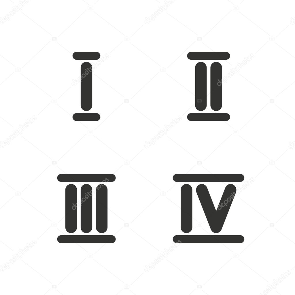 Roman numeral icons.