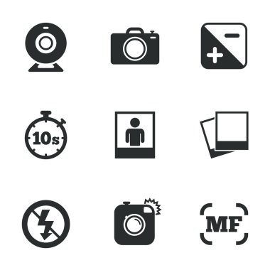 Fotoğraf, video simgeler.