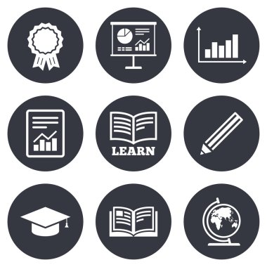 Eğitim ve çalışma simgeler