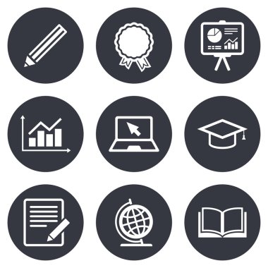 Eğitim ve çalışma simgeler.